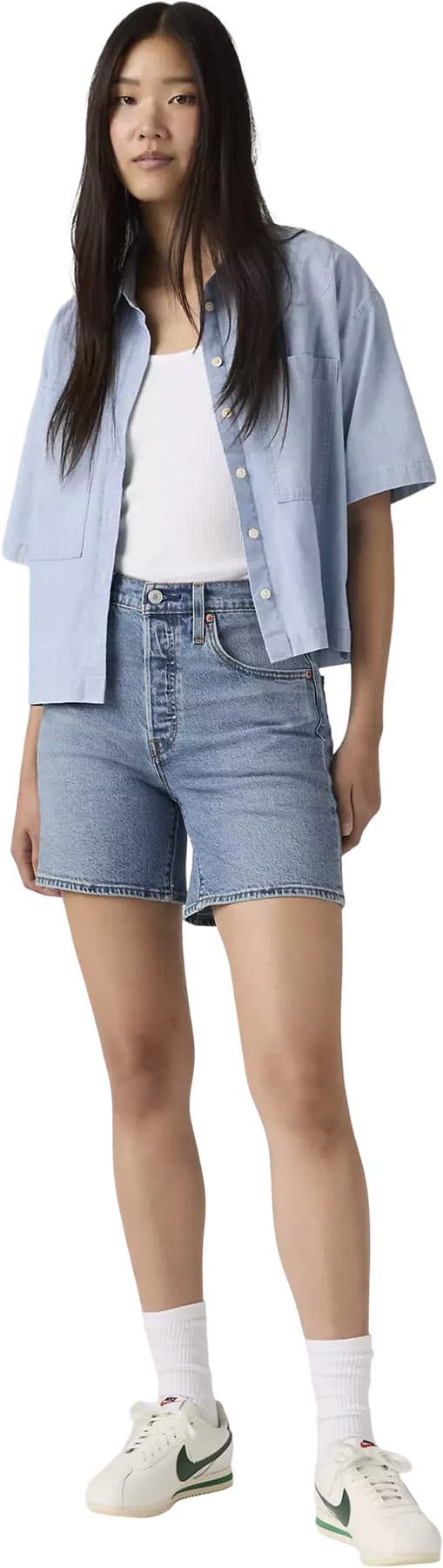 Product gallery image number 3 for product Short mi-cuisse 501 - Femme