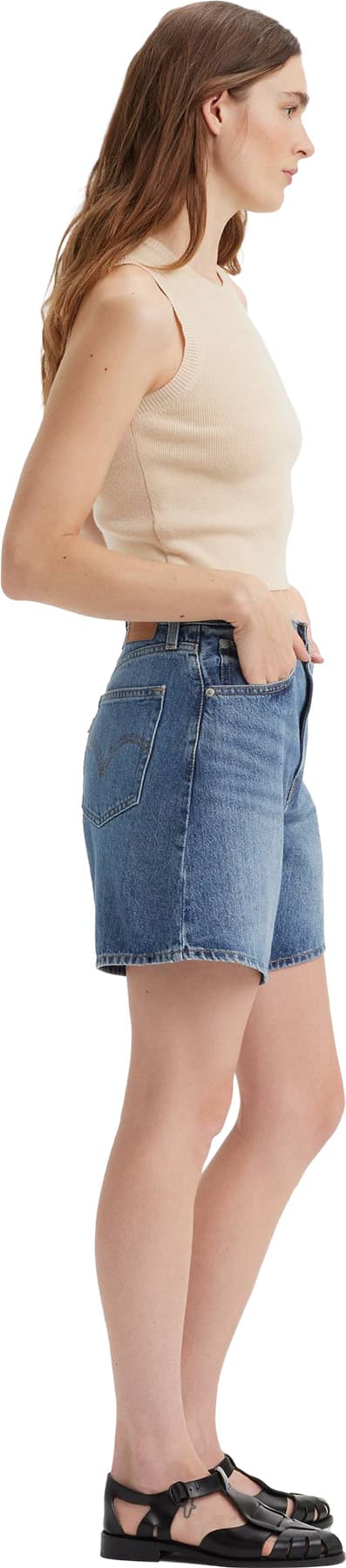 Product gallery image number 4 for product High Rise Baggy Shorts - Women's