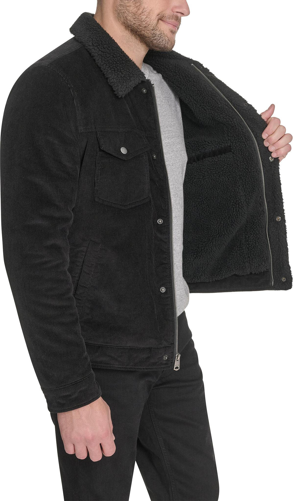 Numéro de l'image de la galerie de produits 6 pour le produit Manteau de camionneur en velours côtelé doublé de sherpa - Homme