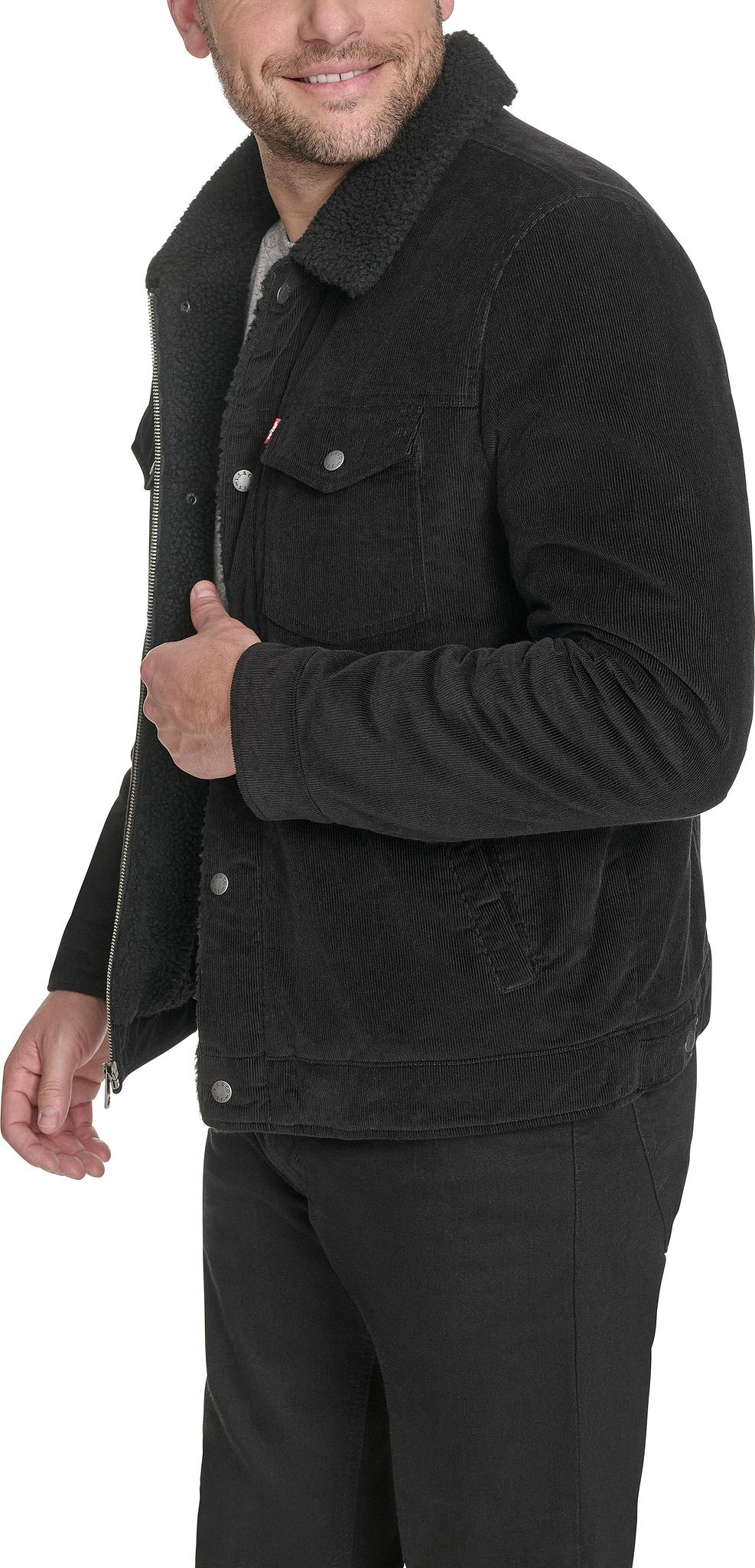 Numéro de l'image de la galerie de produits 5 pour le produit Manteau de camionneur en velours côtelé doublé de sherpa - Homme