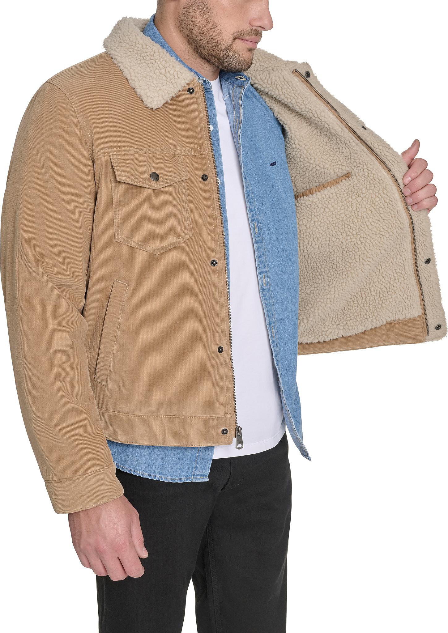 Numéro de l'image de la galerie de produits 6 pour le produit Manteau de camionneur en velours côtelé doublé de sherpa - Homme