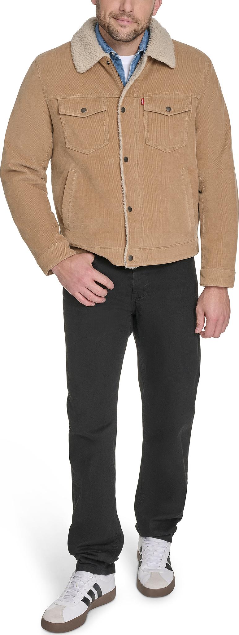 Numéro de l'image de la galerie de produits 5 pour le produit Manteau de camionneur en velours côtelé doublé de sherpa - Homme