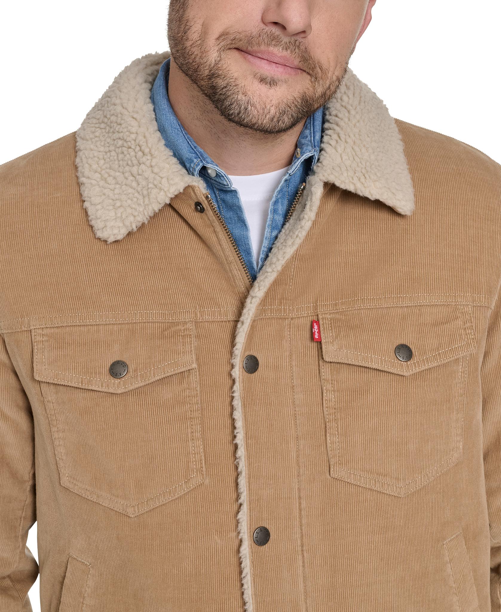 Numéro de l'image de la galerie de produits 3 pour le produit Manteau de camionneur en velours côtelé doublé de sherpa - Homme