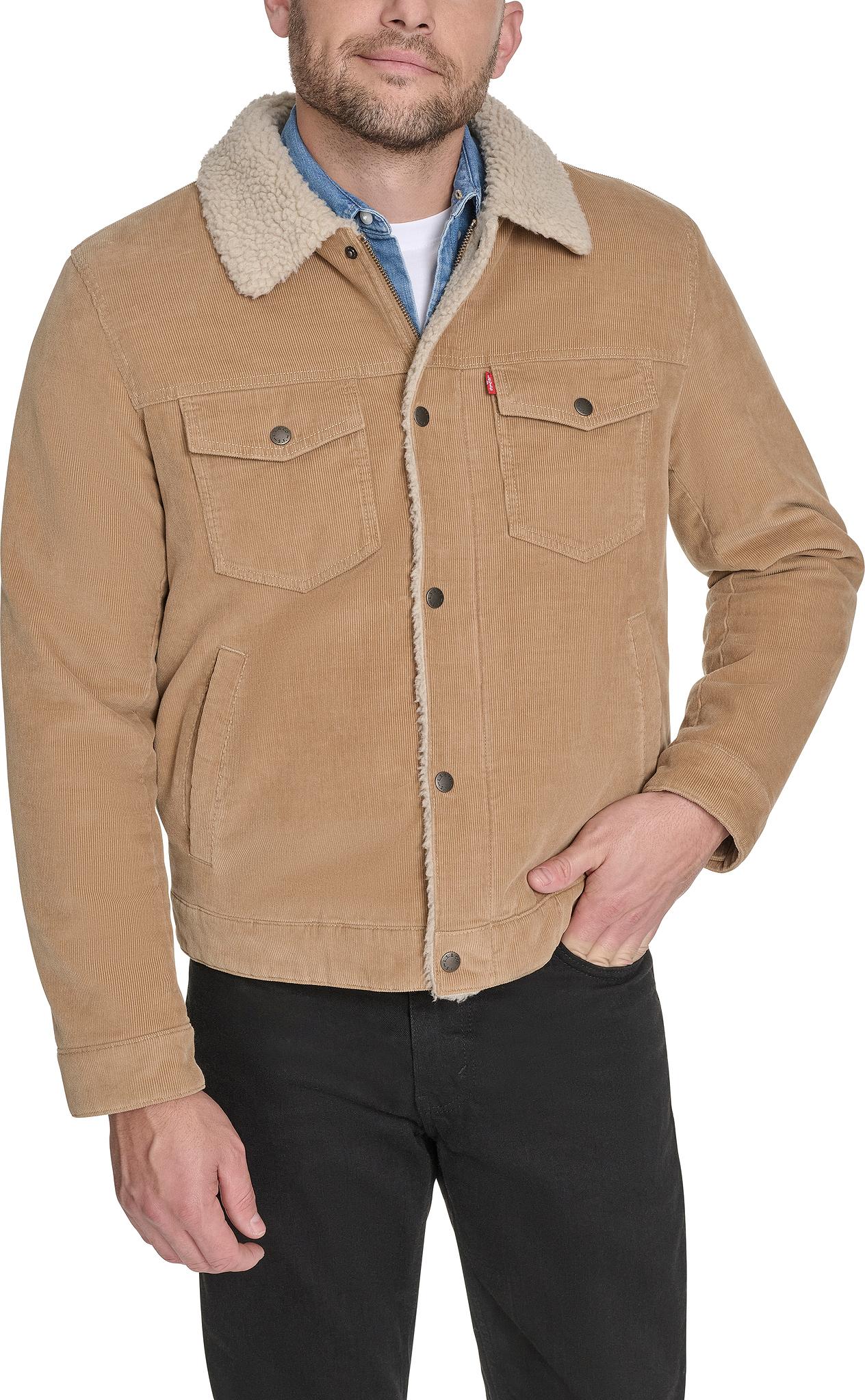 Numéro de l'image de la galerie de produits 2 pour le produit Manteau de camionneur en velours côtelé doublé de sherpa - Homme