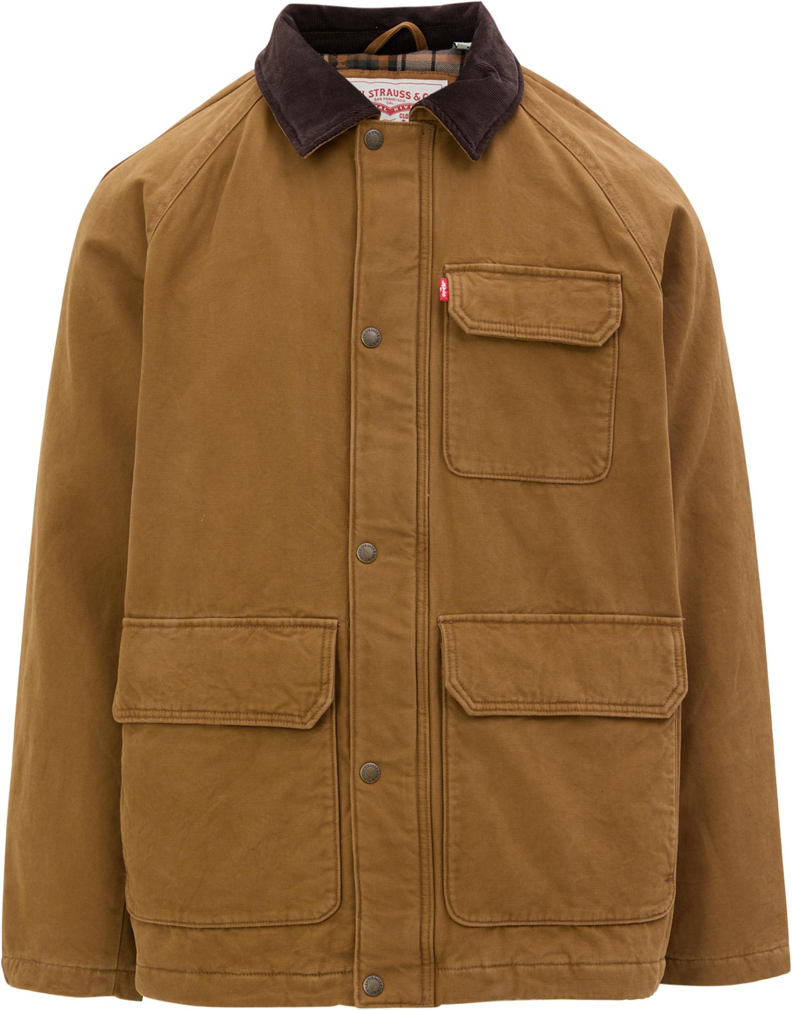 Product image for Washed Cotton Field Jacket With Plaid Lining - Men’s