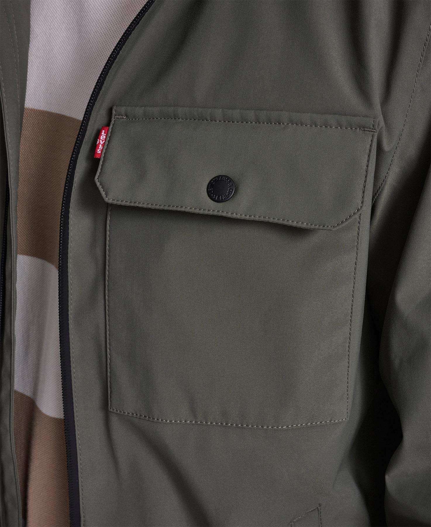 Product gallery image number 3 for product 2 Chest Pocket Rain Hooded Jacket - Men's