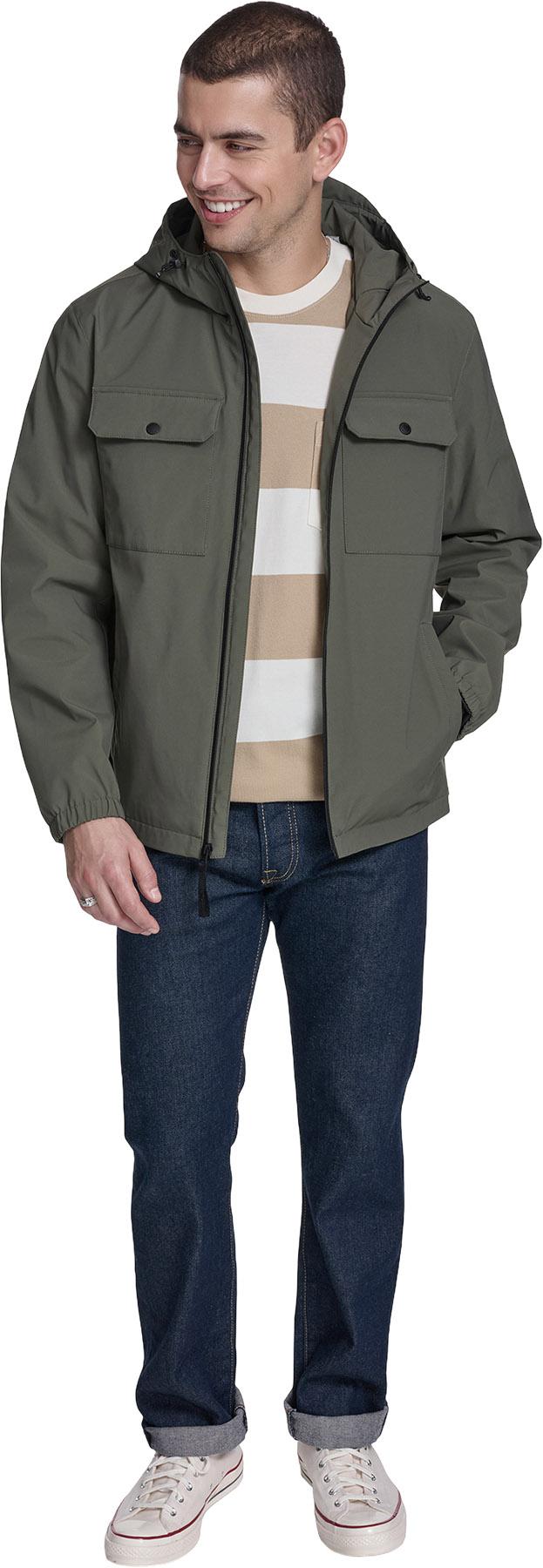 Product gallery image number 4 for product 2 Chest Pocket Rain Hooded Jacket - Men's