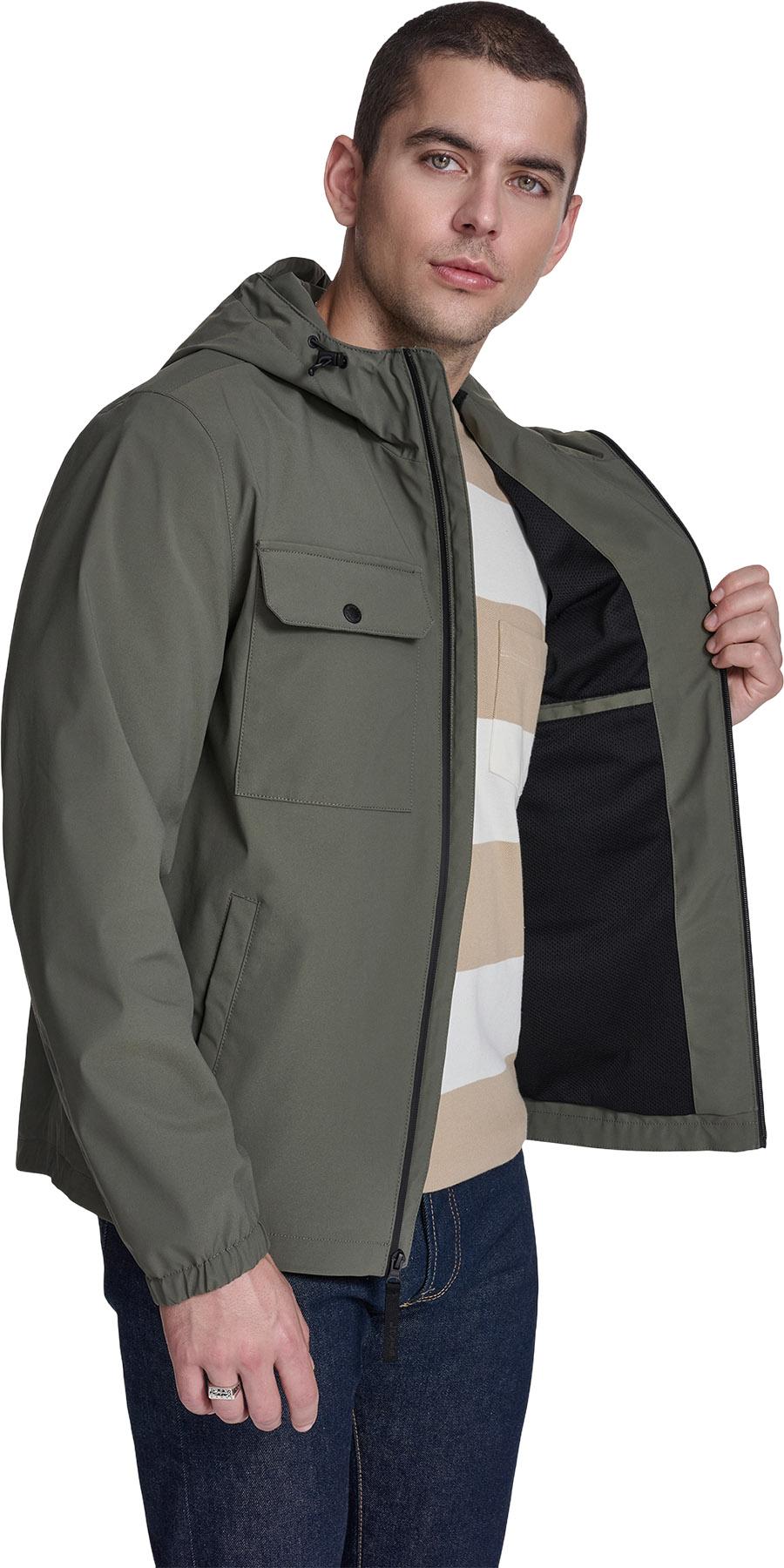 Product gallery image number 5 for product 2 Chest Pocket Rain Hooded Jacket - Men's