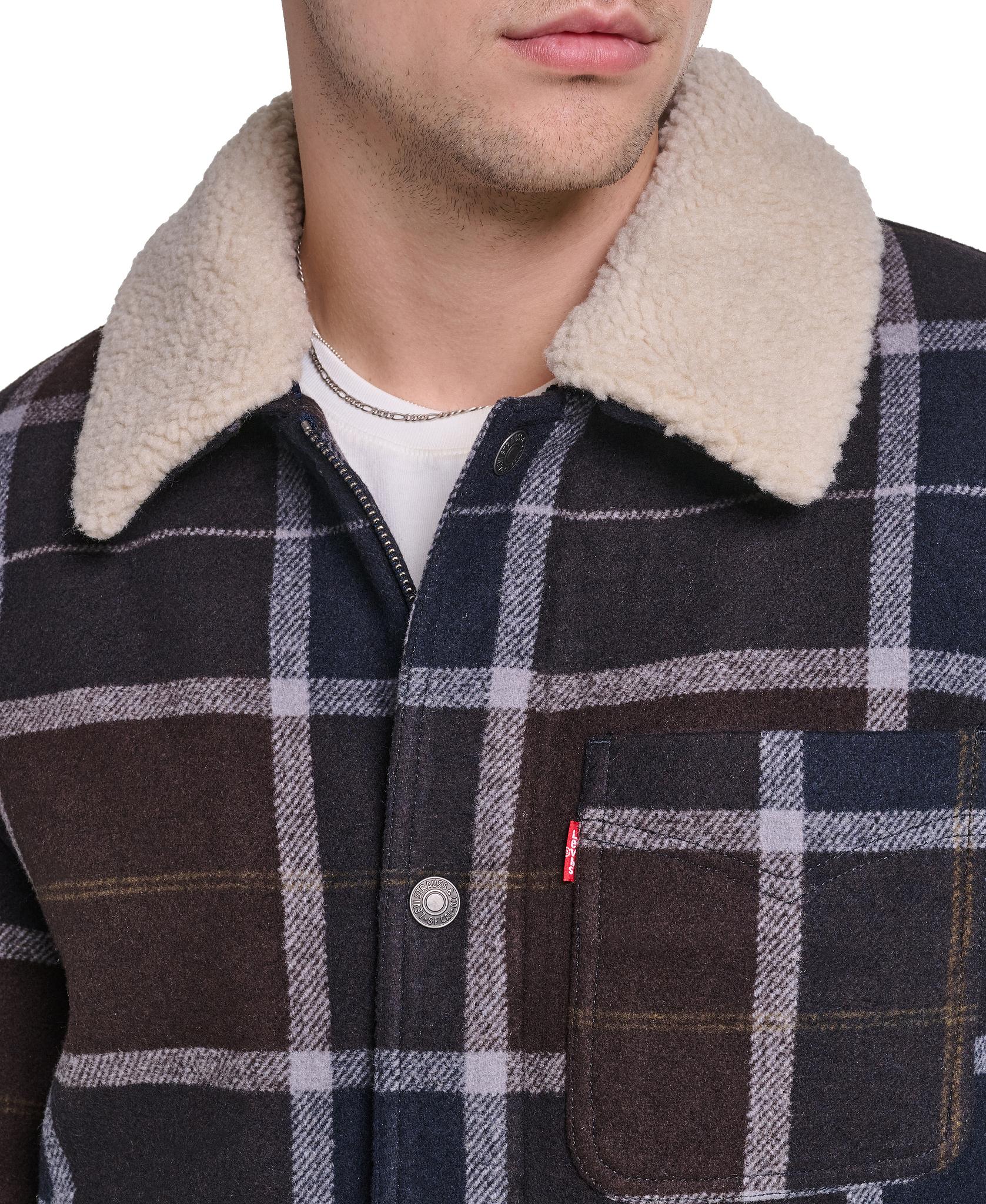 Product gallery image number 6 for product Wool Blend Sherpa Collar Chore Coat - Men's
