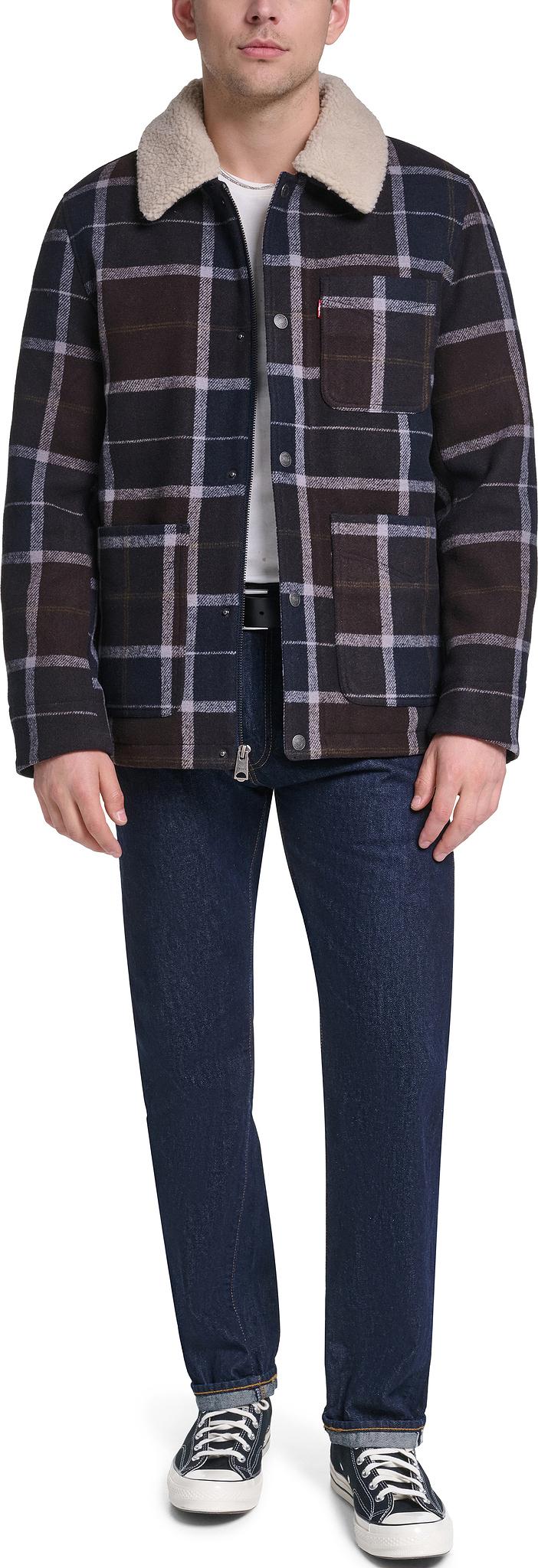 Product gallery image number 5 for product Wool Blend Sherpa Collar Chore Coat - Men's