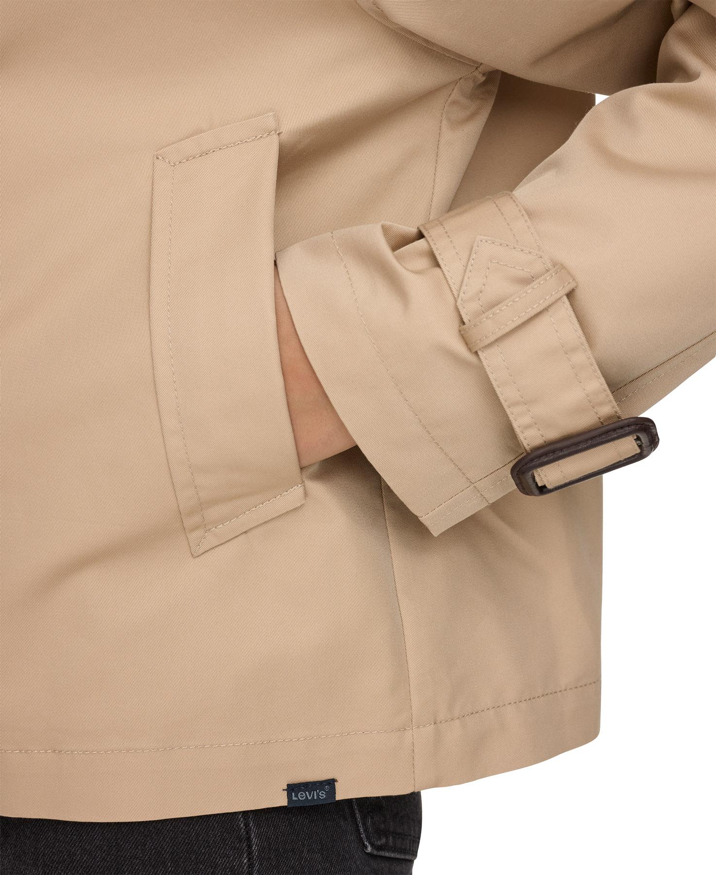 Product gallery image number 3 for product Trenchcoat court à double boutonnage - Femme
