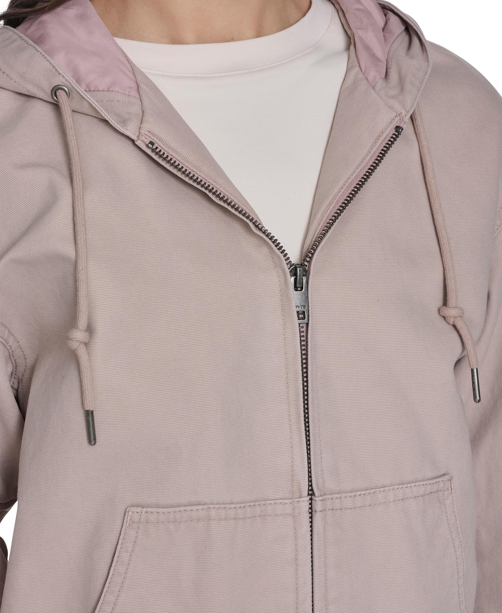 Product gallery image number 3 for product Blouson à capuchon en coton Workwear - Femme