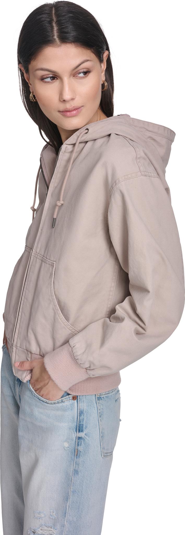 Product gallery image number 5 for product Blouson à capuchon en coton Workwear - Femme