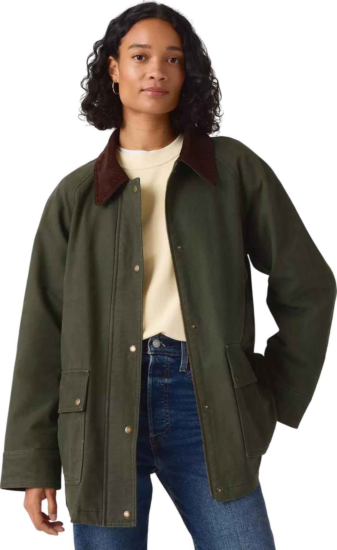 Numéro de l'image de la galerie de produits 4 pour le produit Veste de travail mi-épaisse à boutons-pression - Femme