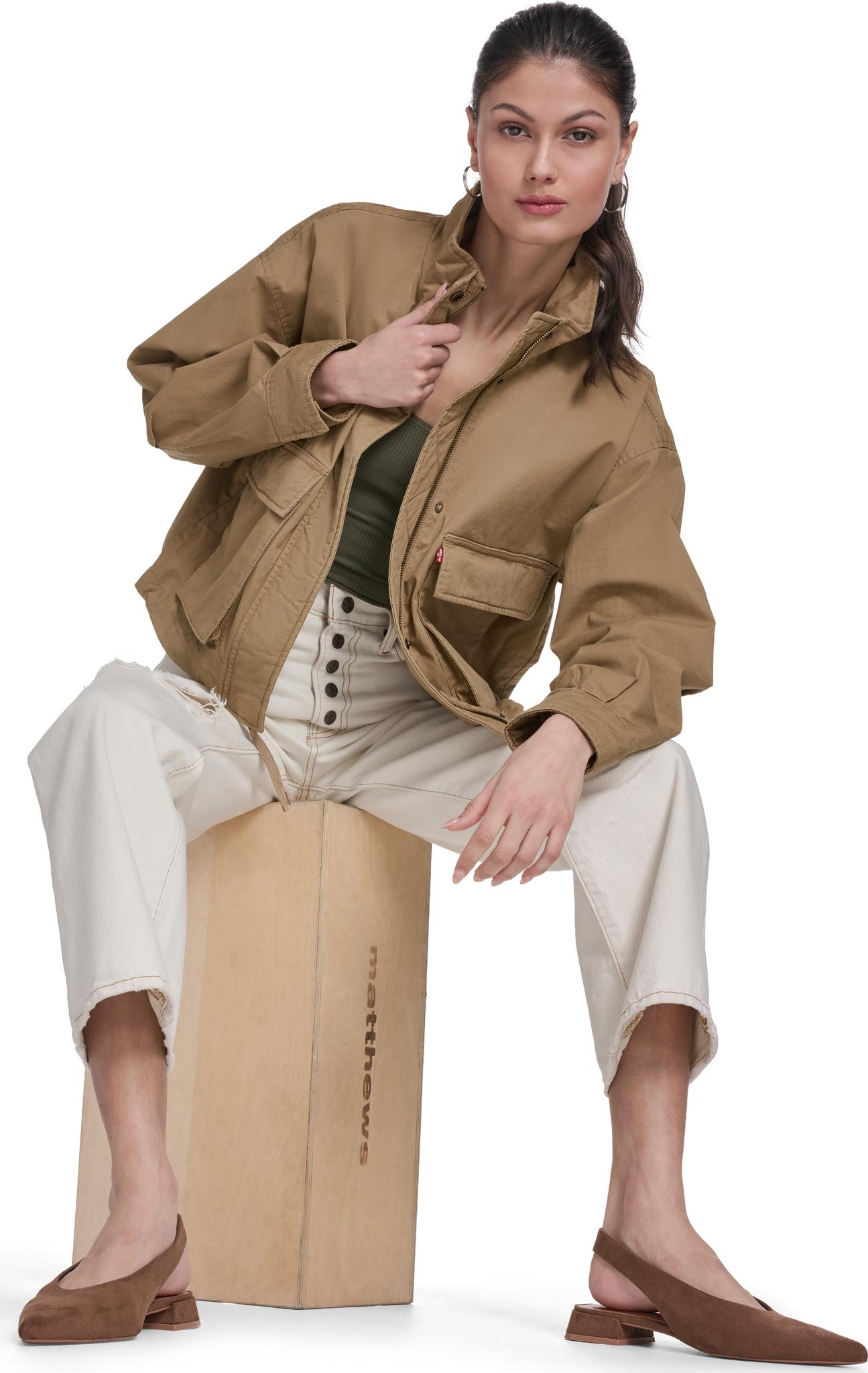 Product gallery image number 4 for product Manteau écourté en coton Surplus - Femme