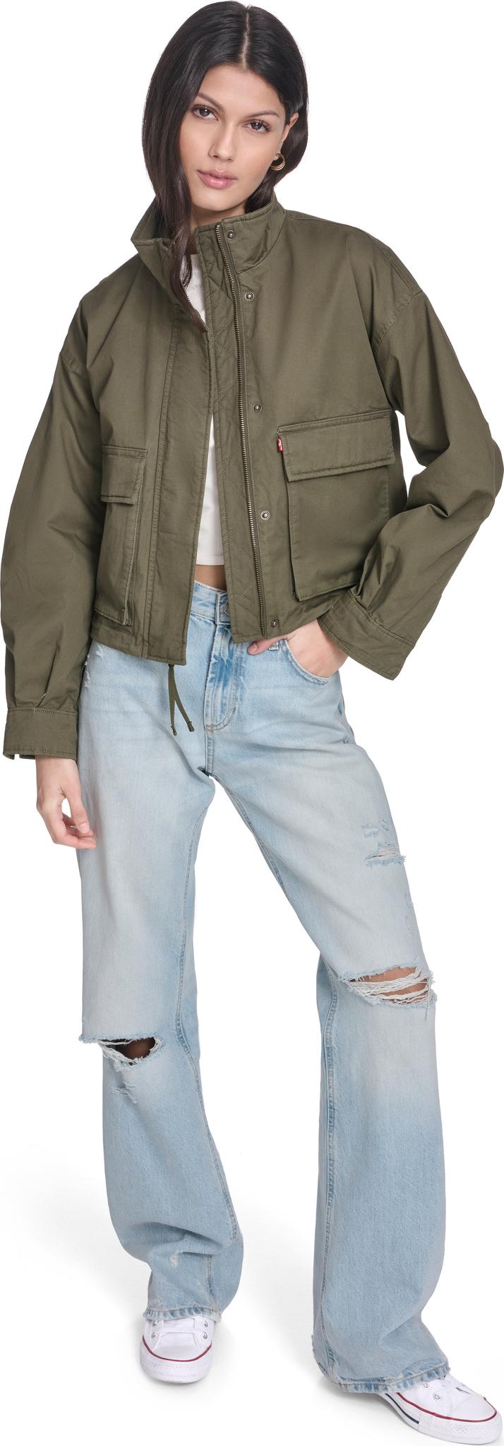 Product gallery image number 3 for product Cropped Cotton Surplus Jacket - Women's
