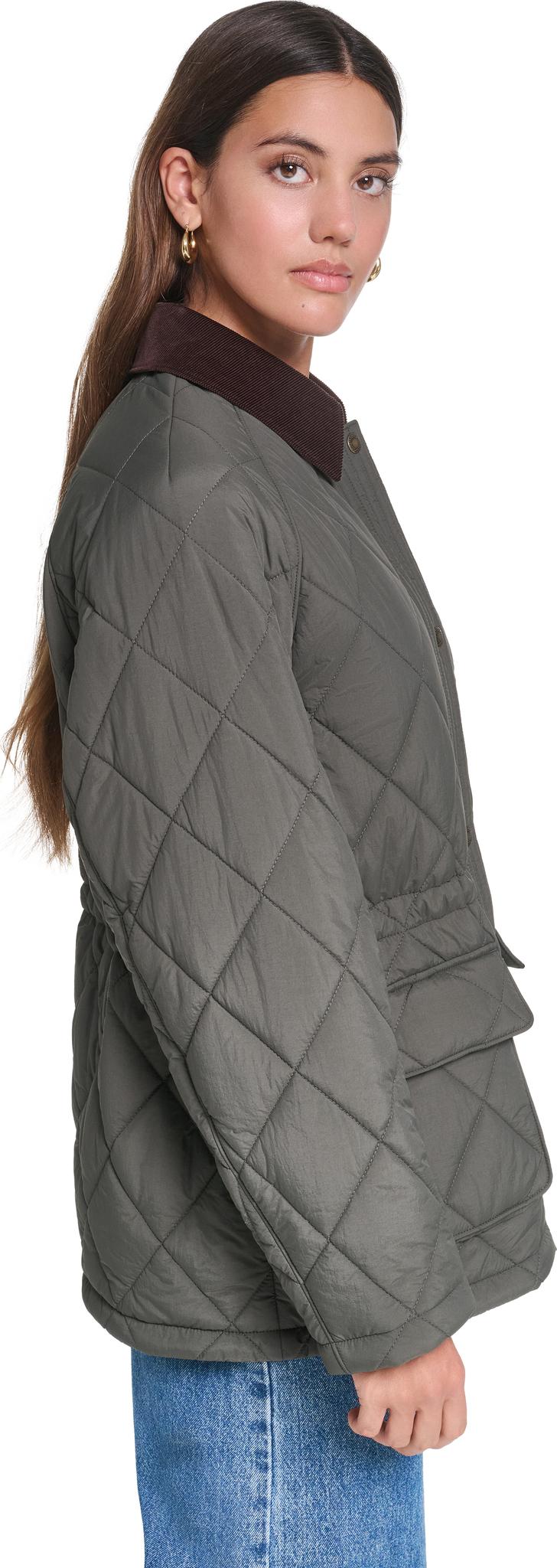 Numéro de l'image de la galerie de produits 2 pour le produit Manteau de travail matelassé à taille cintré - Femme