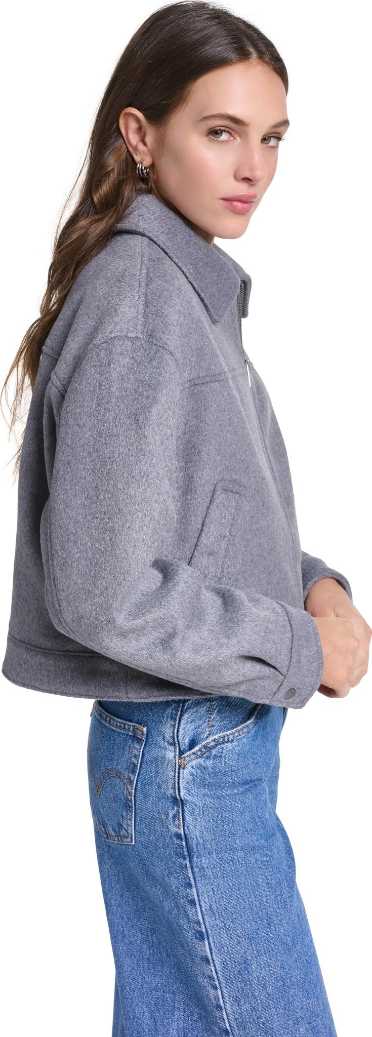 Product gallery image number 2 for product Zip Front Short Wool Jacket - Women’s