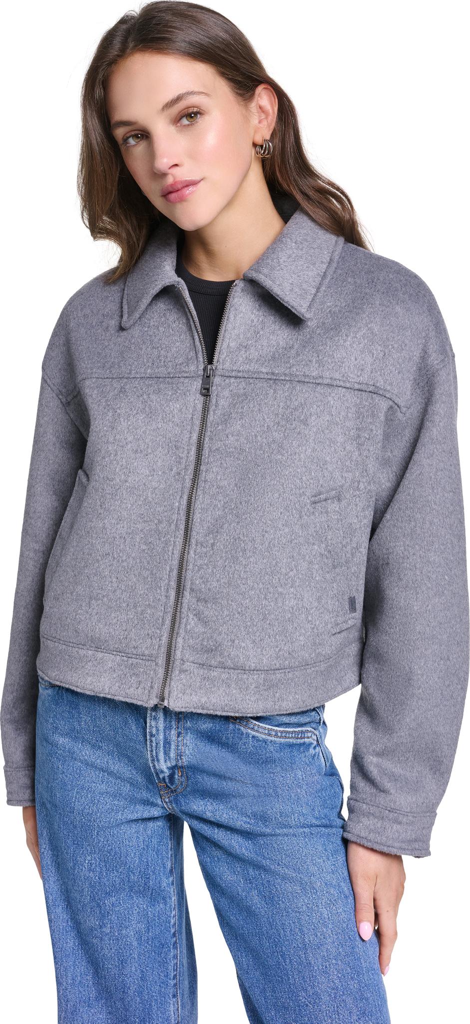 Product image for Zip Front Short Wool Jacket - Women’s