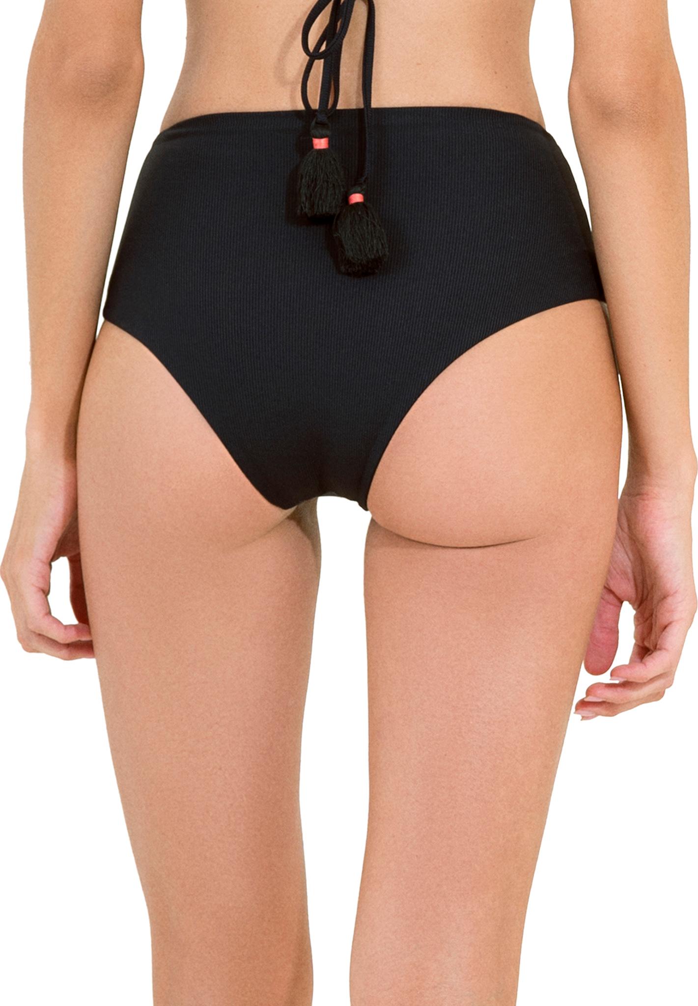 Product gallery image number 2 for product Jade Black Venus Mid Rise Bikini Bottom - Women's