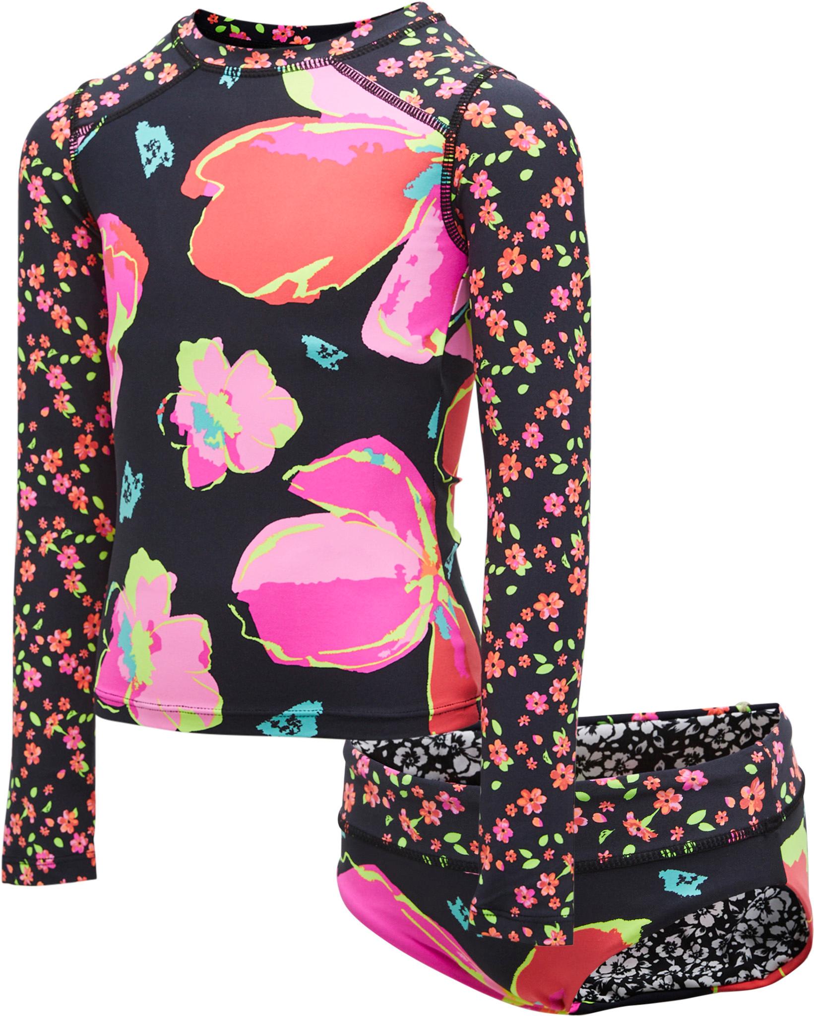 Product gallery image number 1 for product Pansie Odyssey Rashguard Set - Girls