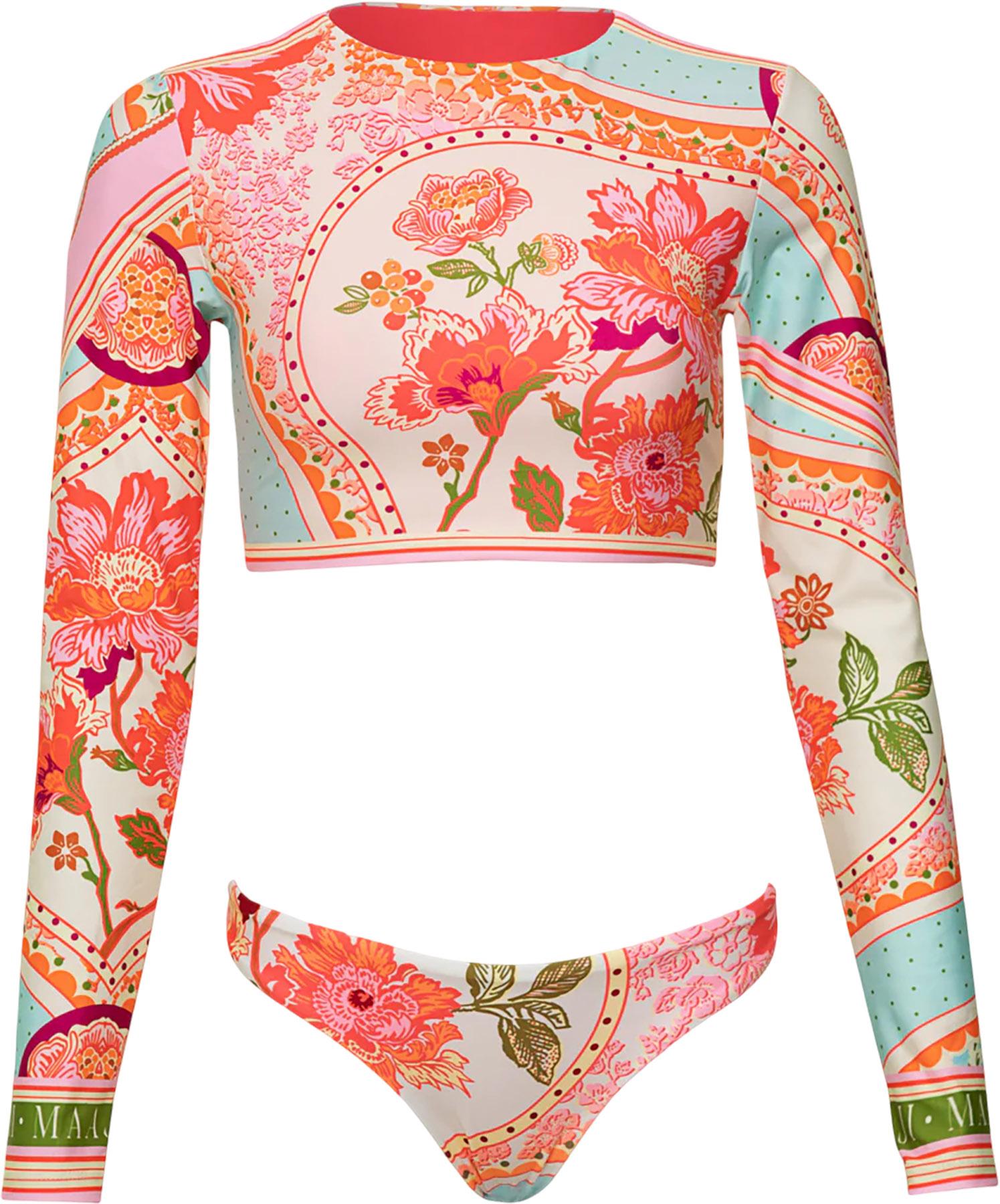 Product image for Flirt Floral Groove Low Rise Thin Side Bikini Bottom - Women's
