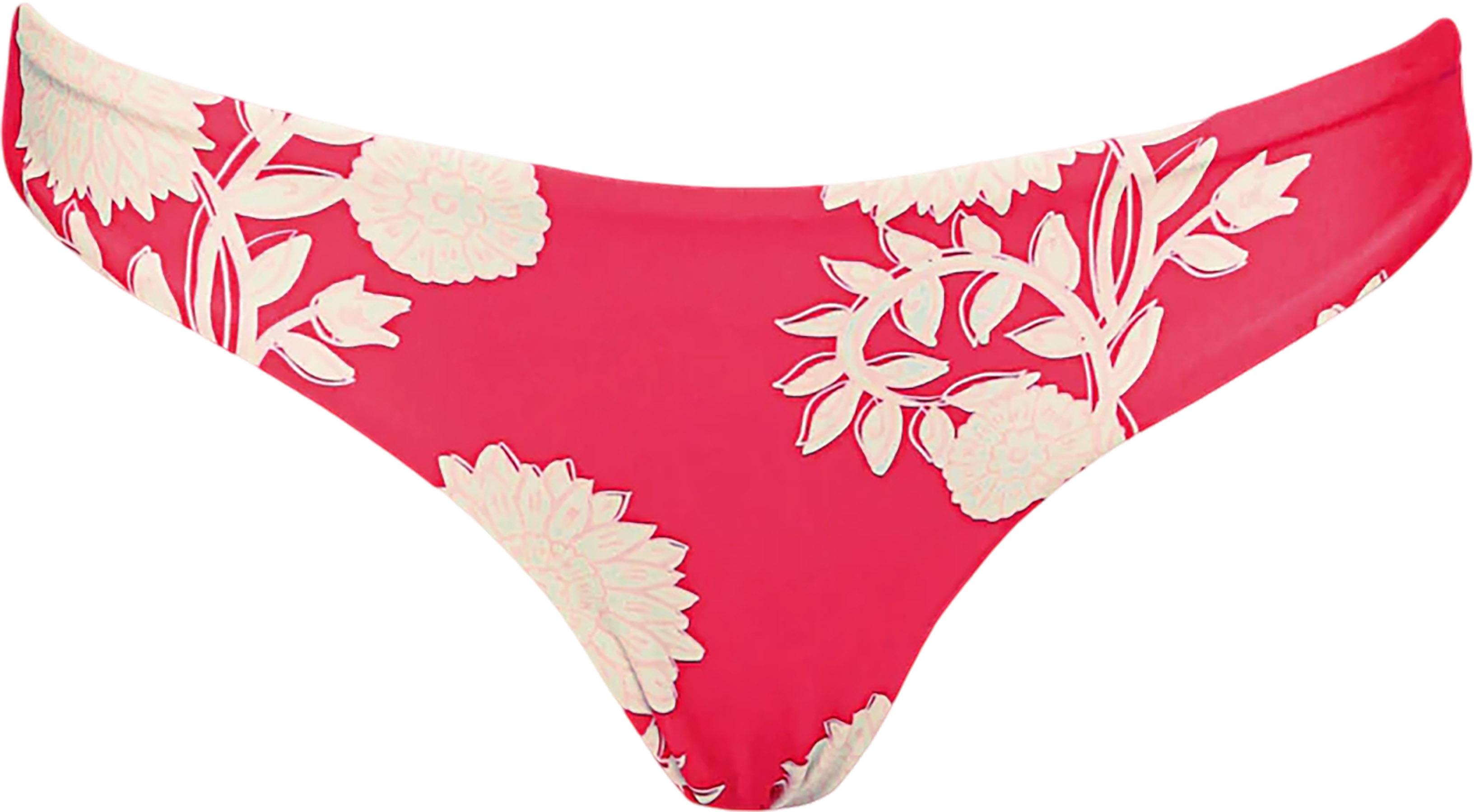 Numéro de l'image de la galerie de produits 3 pour le produit Bas de bikini taille basse à côtés fins Flirt Candy Flowery - Femme