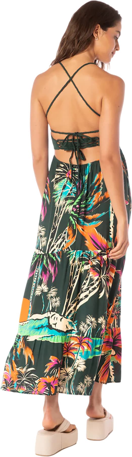 Product gallery image number 2 for product Kairo Funky Fiesta Long Dress - Women's
