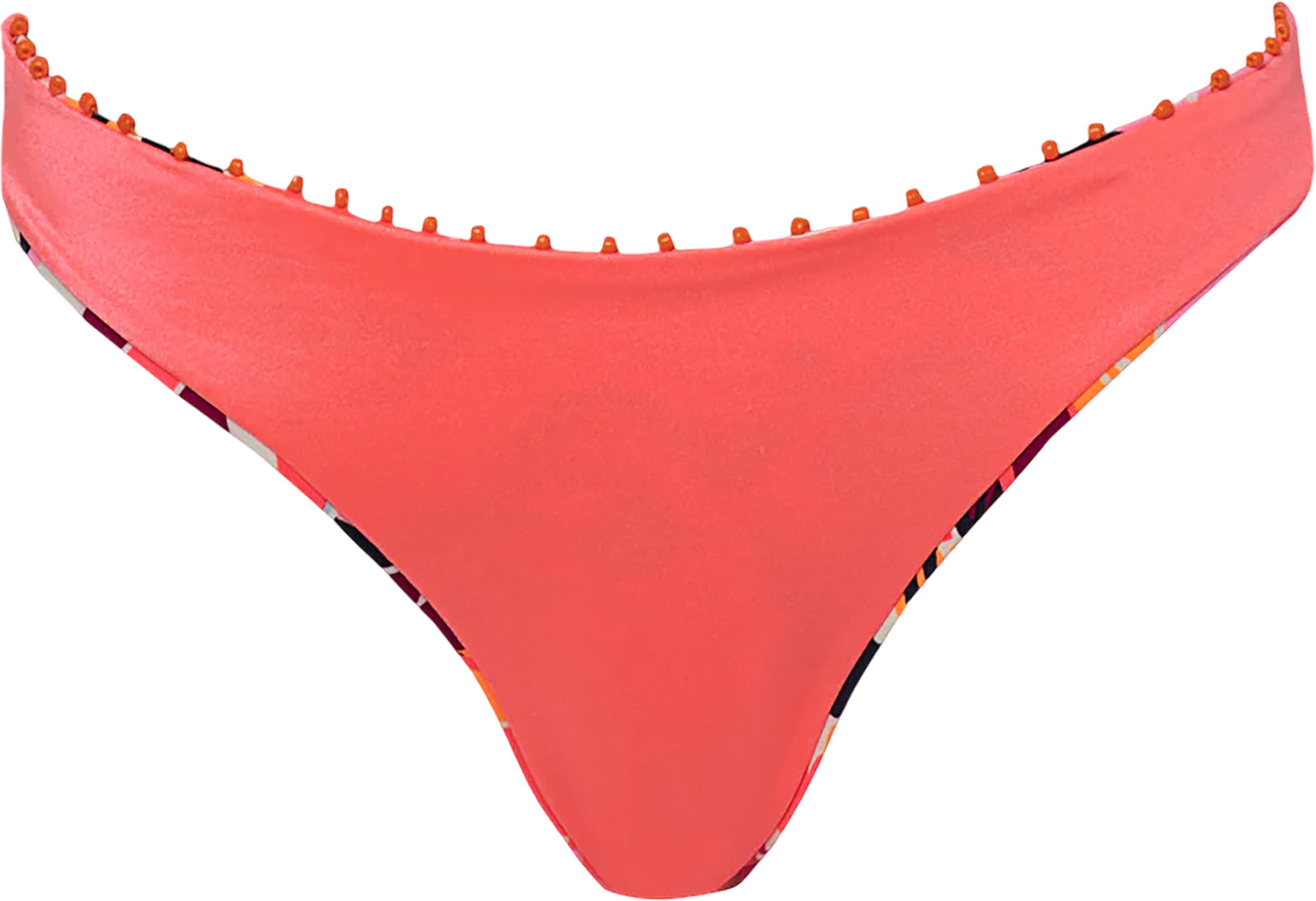 Product gallery image number 3 for product Sublimity Coral Leafy Regular Rise Classic Bikini Bottom - Women's