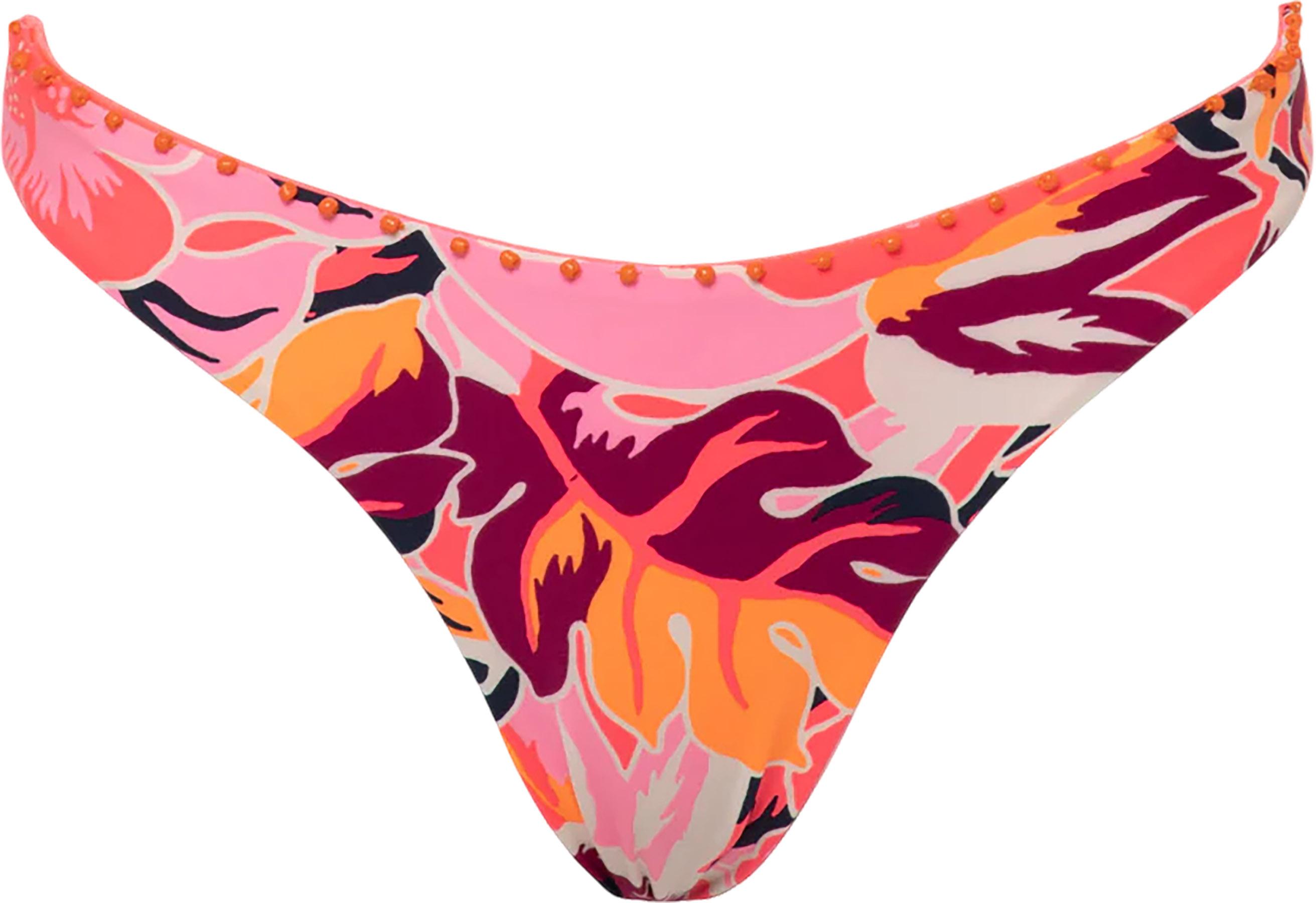 Product image for Sublimity Coral Leafy Regular Rise Classic Bikini Bottom - Women's