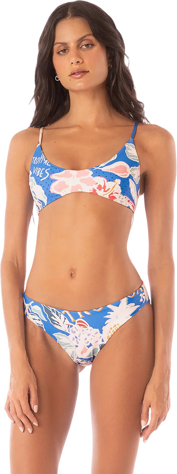 Numéro de l'image de la galerie de produits 4 pour le produit Bas de bikini classique à taille régulière Sublimity Tropical Bliss - Femme