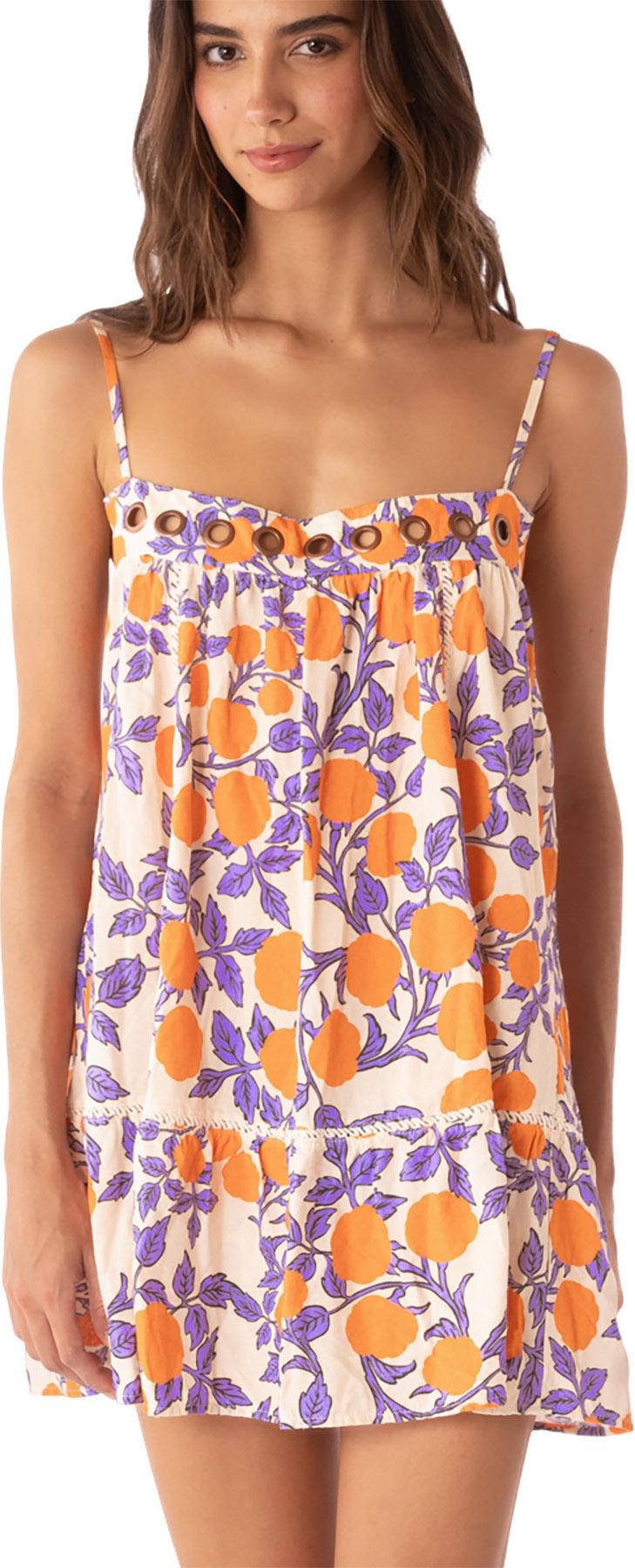 Image de produit pour Robe courte Western Orange Flower Giulia - Femme