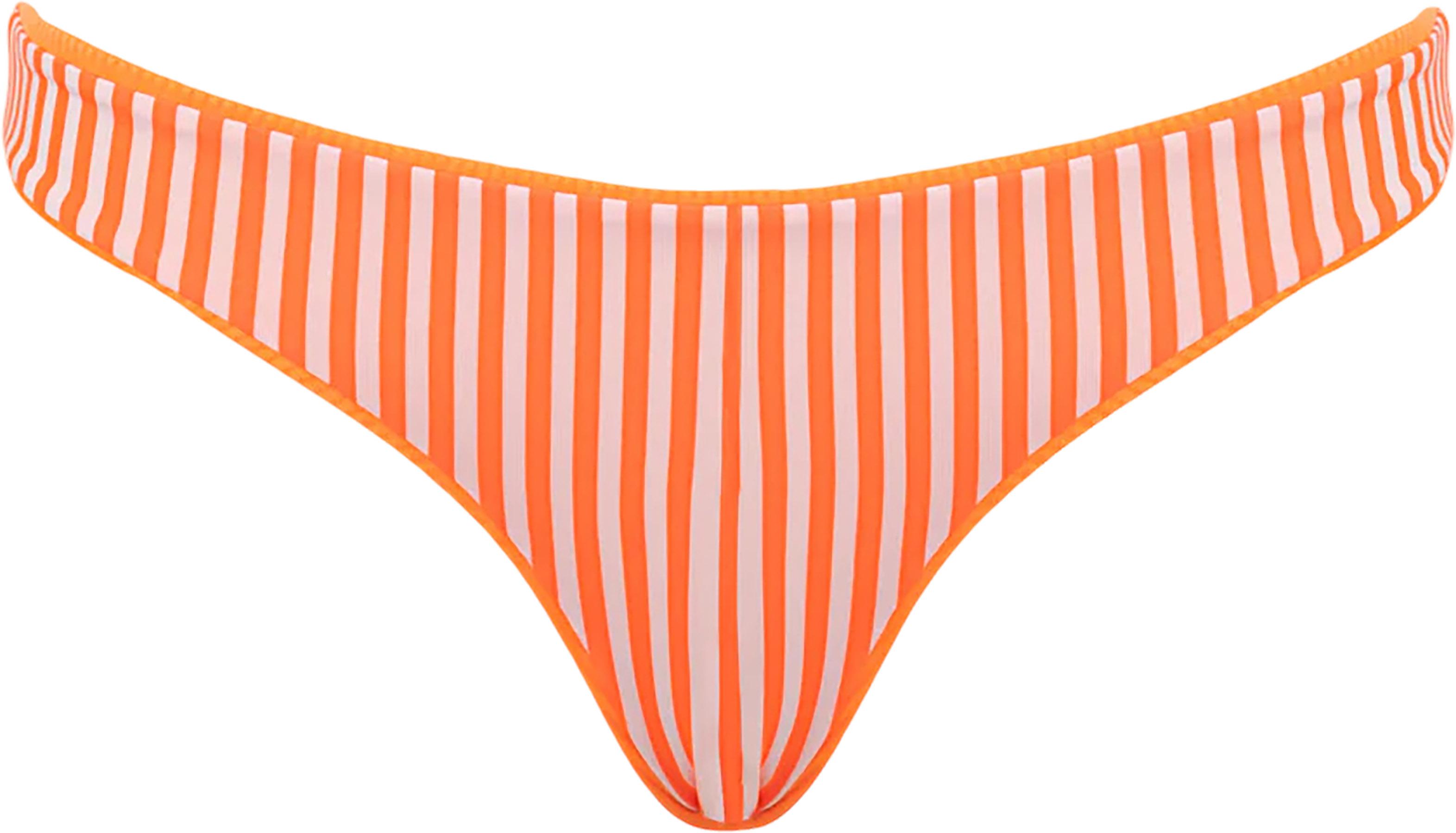 Numéro de l'image de la galerie de produits 3 pour le produit Bas de bikini taille basse à côtés fins Flirt Neon Orange - Femme