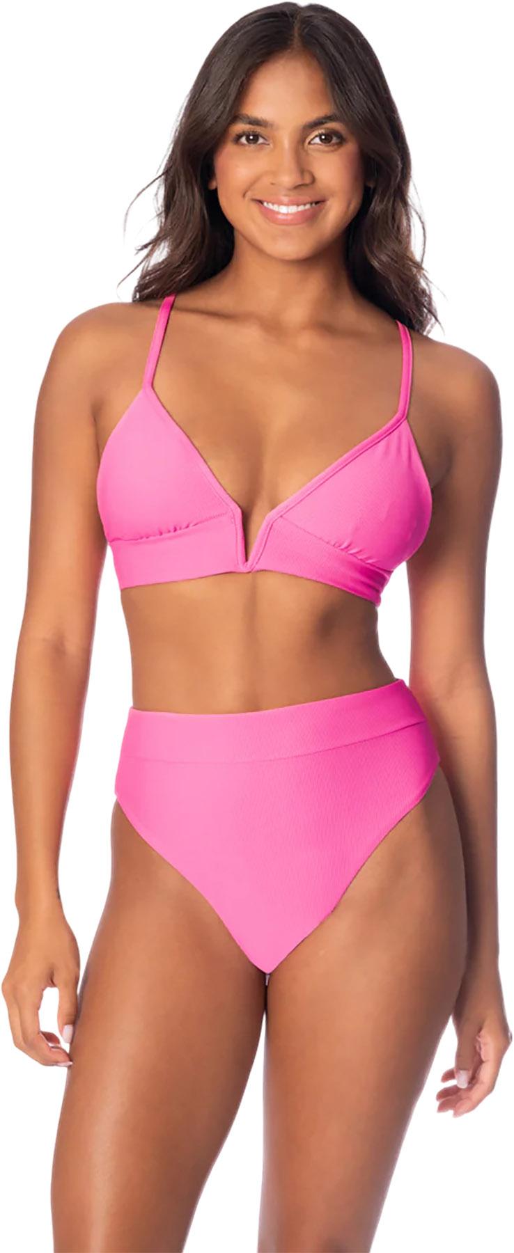 Product image for Suzy Q Radiant Pink High Rise Classic Bikini Bottom - Women's