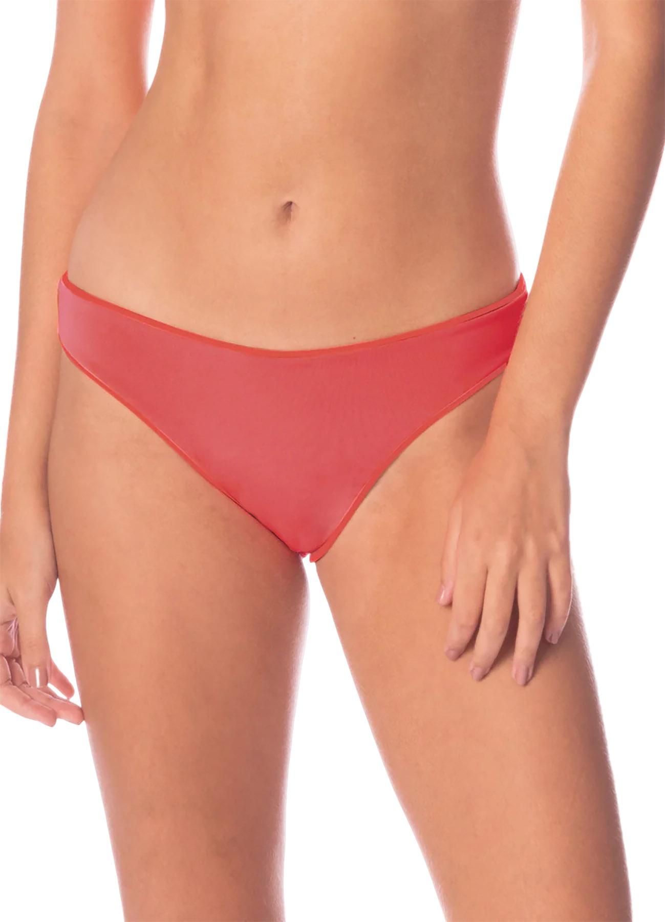 Product gallery image number 3 for product Sublimity Red Camelia Regular Rise Classic Bikini Bottom - Women's