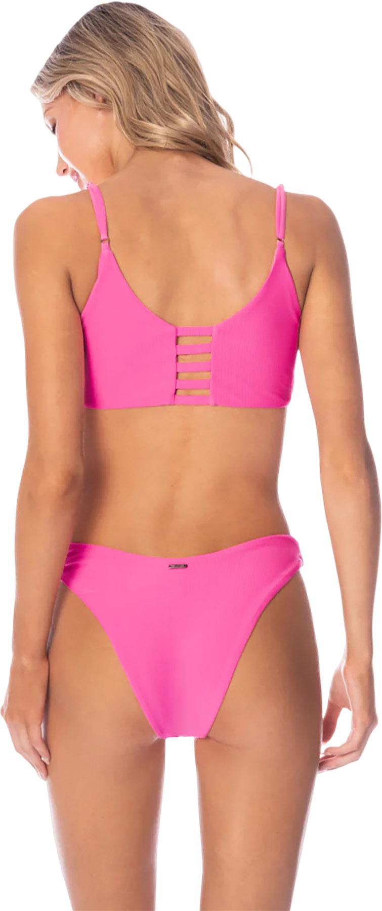 Product gallery image number 2 for product Splendour Radiant Pink Regular Rise Thin Side Bikini Bottom - Women's