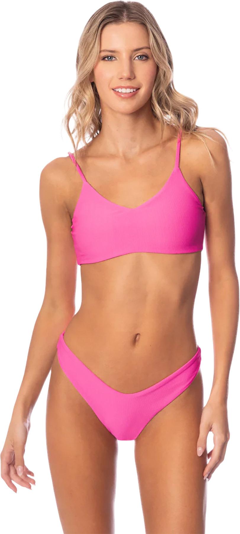 Product image for Splendour Radiant Pink Regular Rise Thin Side Bikini Bottom - Women's