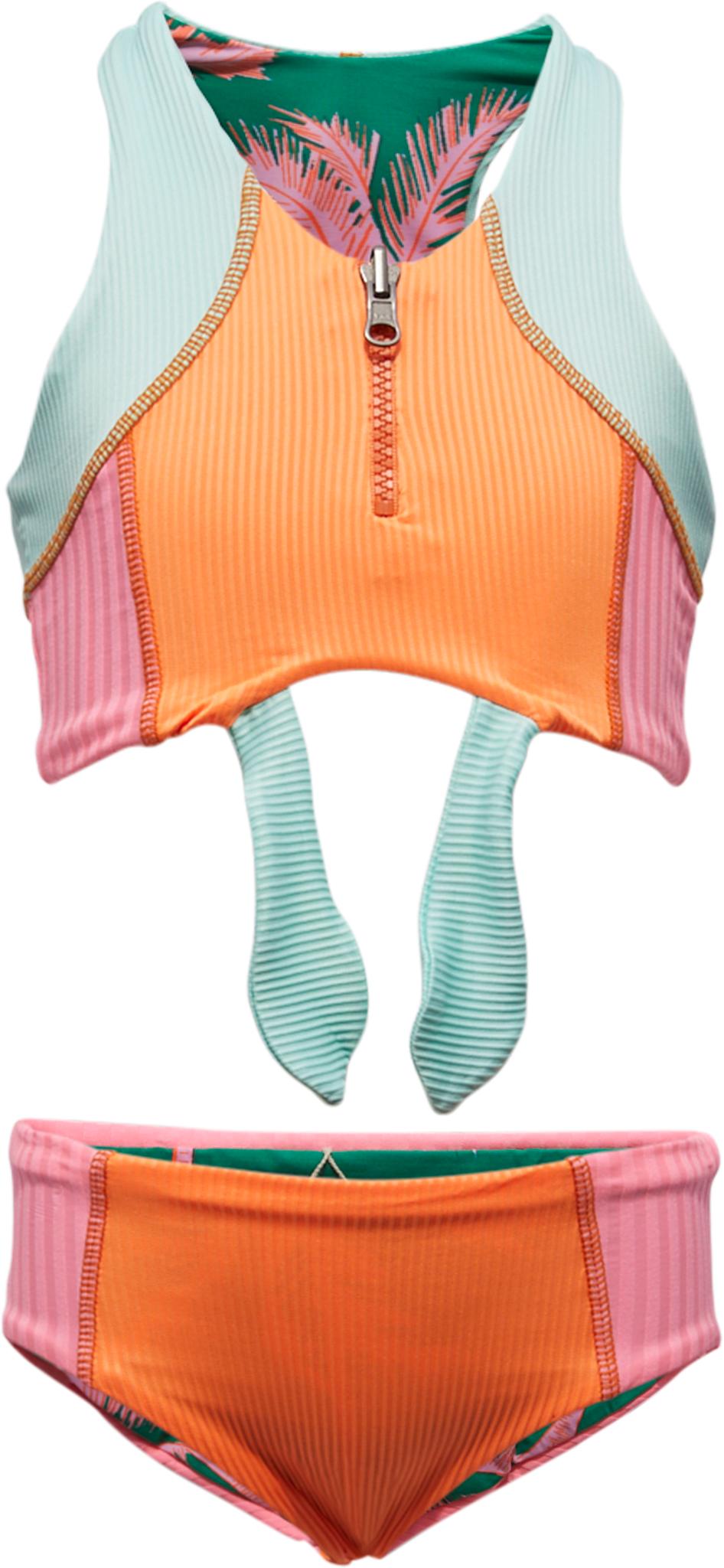 Product gallery image number 1 for product Vibrant Orange Candi Bikini Set - Girls