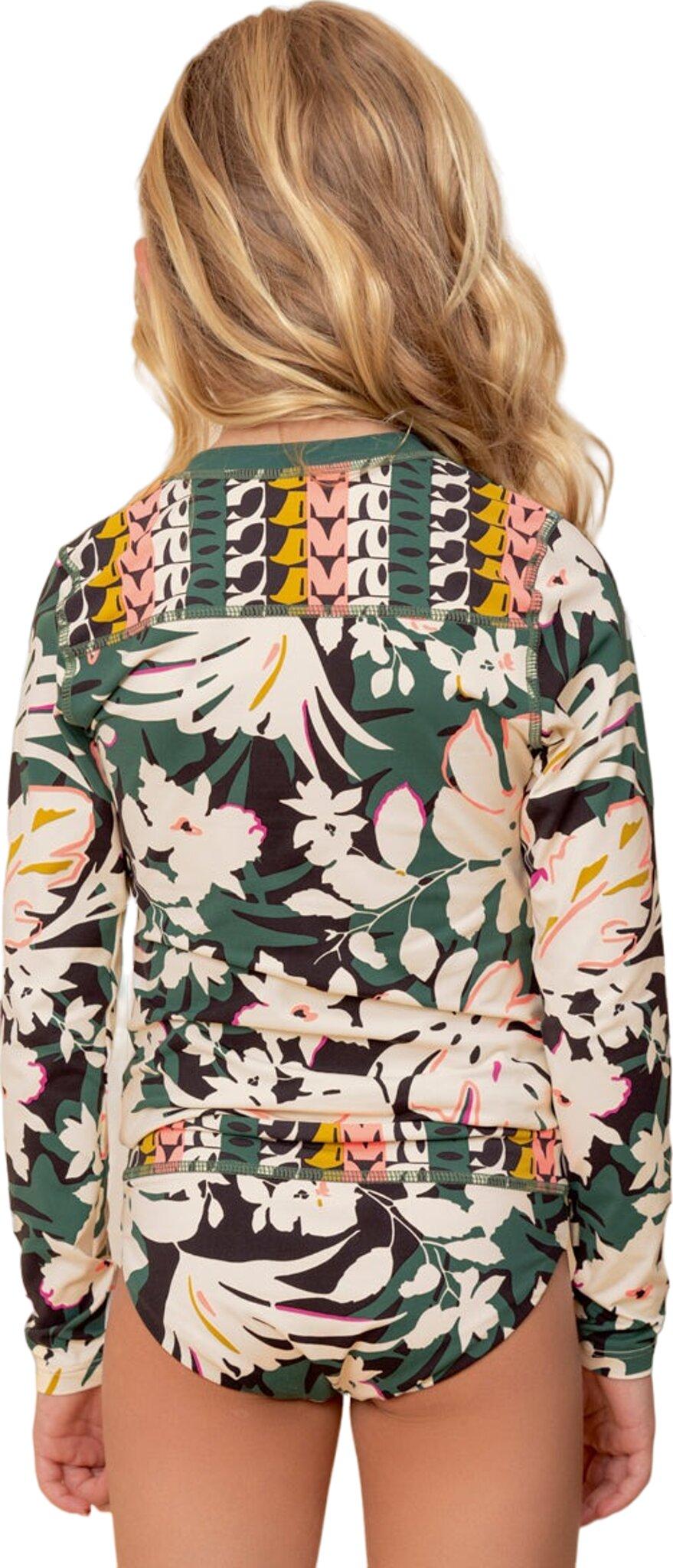 Product gallery image number 2 for product Tropical Leaves Odyssey Rashguard Set - Girl