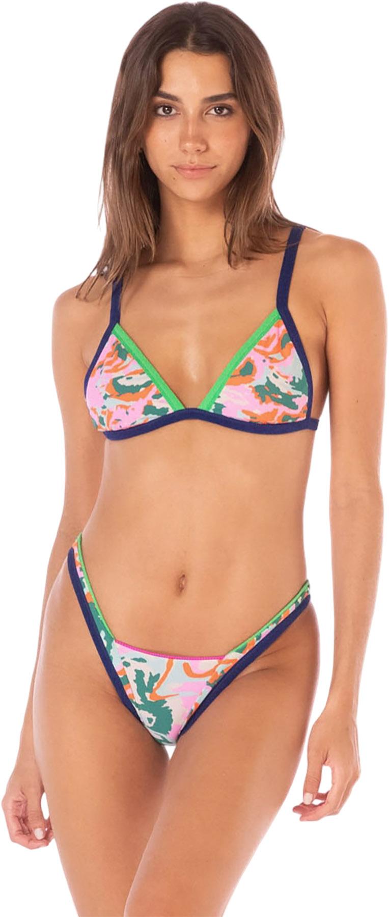 Product gallery image number 3 for product Trinity Deep Pink Regular Rise V Front Bikini Bottom - Women's