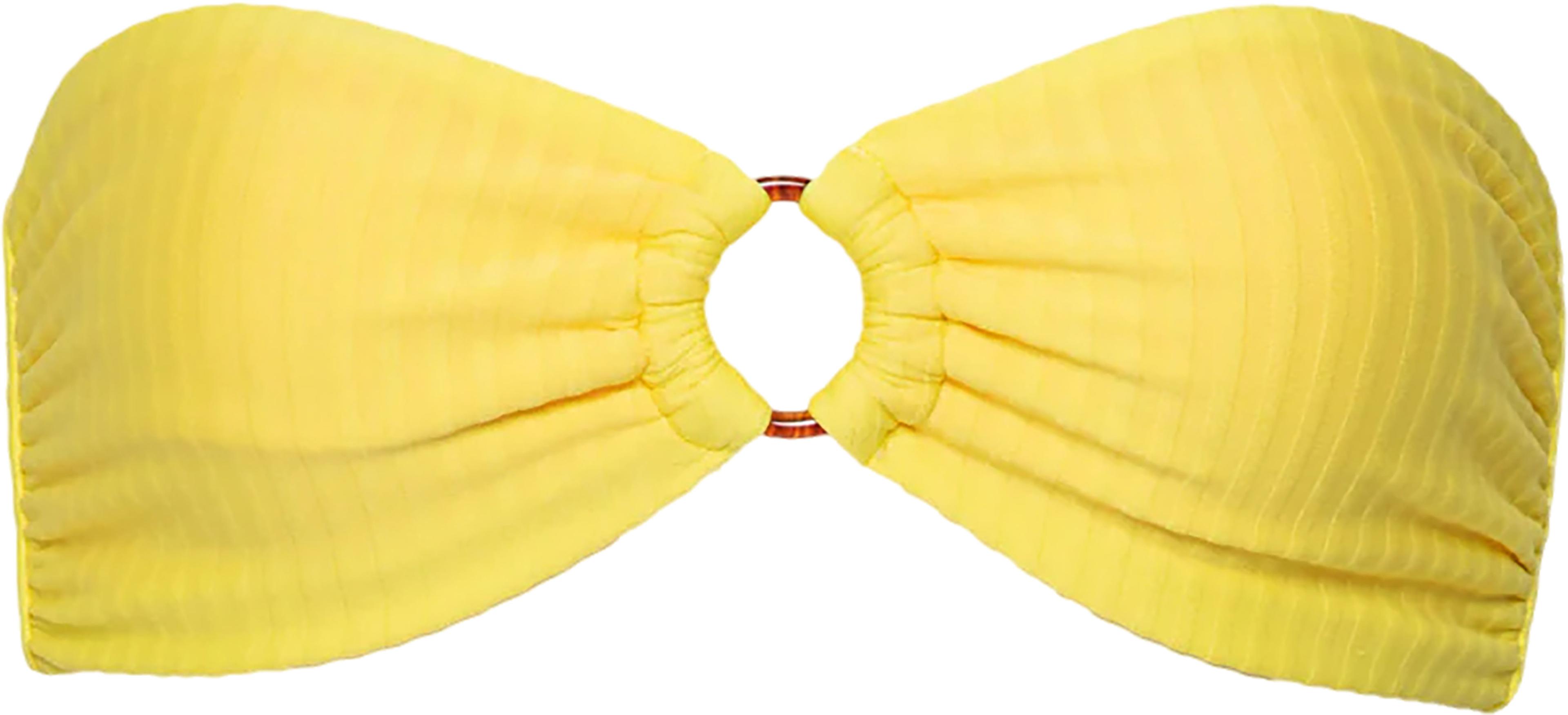 Product gallery image number 3 for product Jill Ring Lemon Margarita Bandeau Bikini Top - Women's