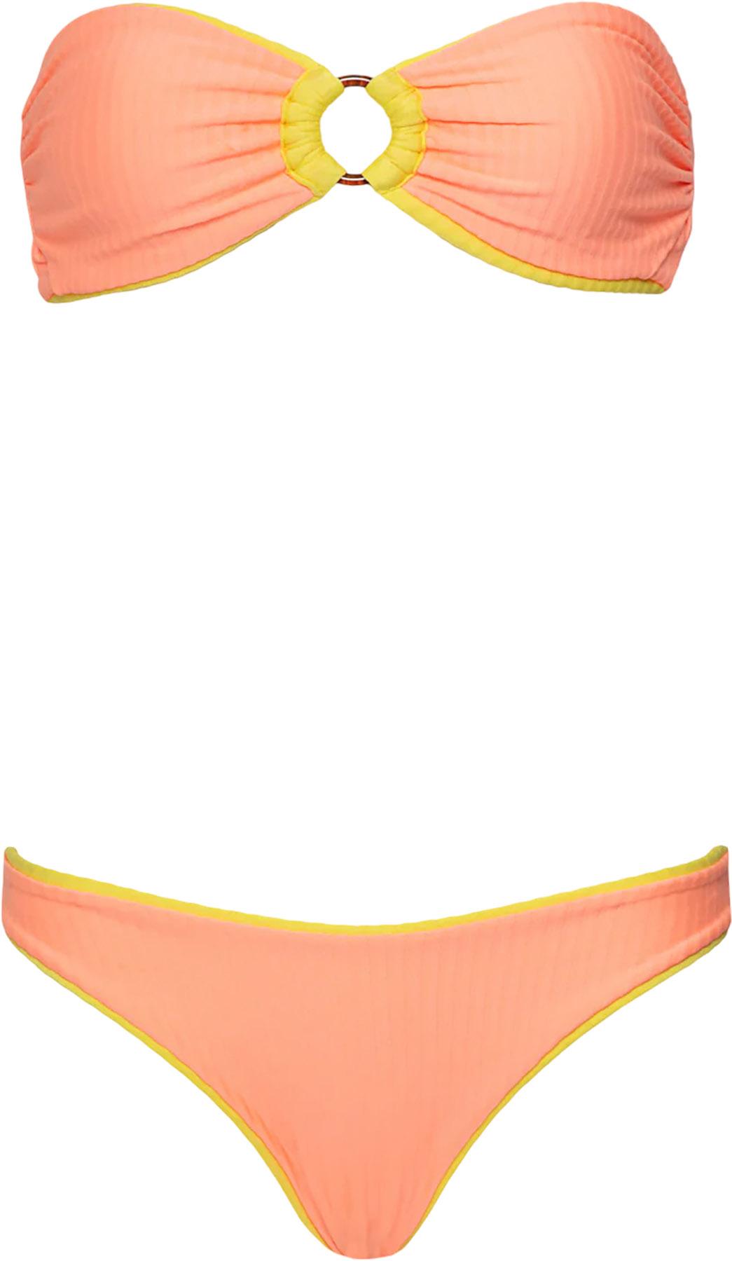 Product image for Jill Ring Lemon Margarita Bandeau Bikini Top - Women's