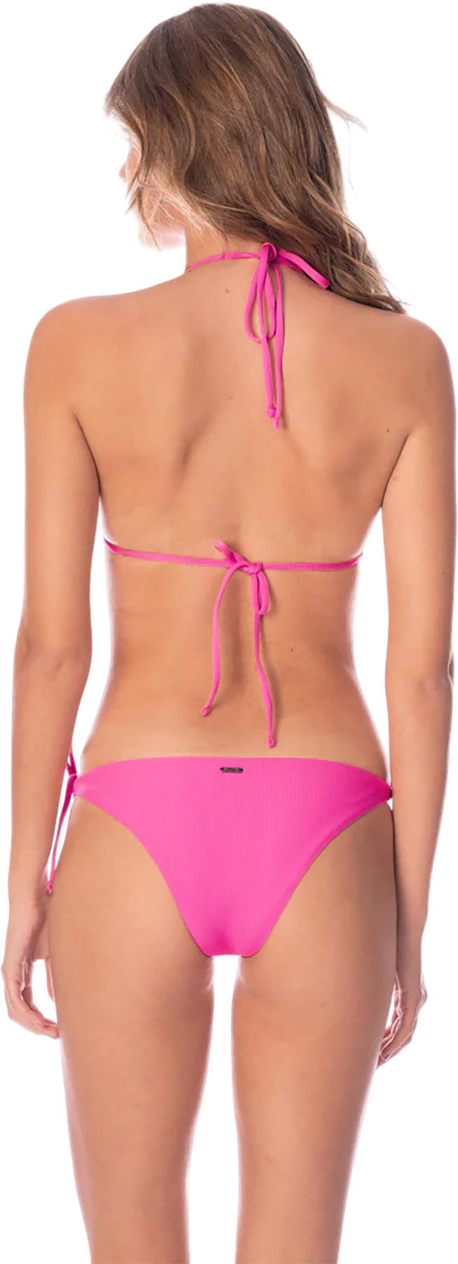Product gallery image number 2 for product Sunning Radiant Pink Low Rise Tie Side Bikini Bottom - Women's