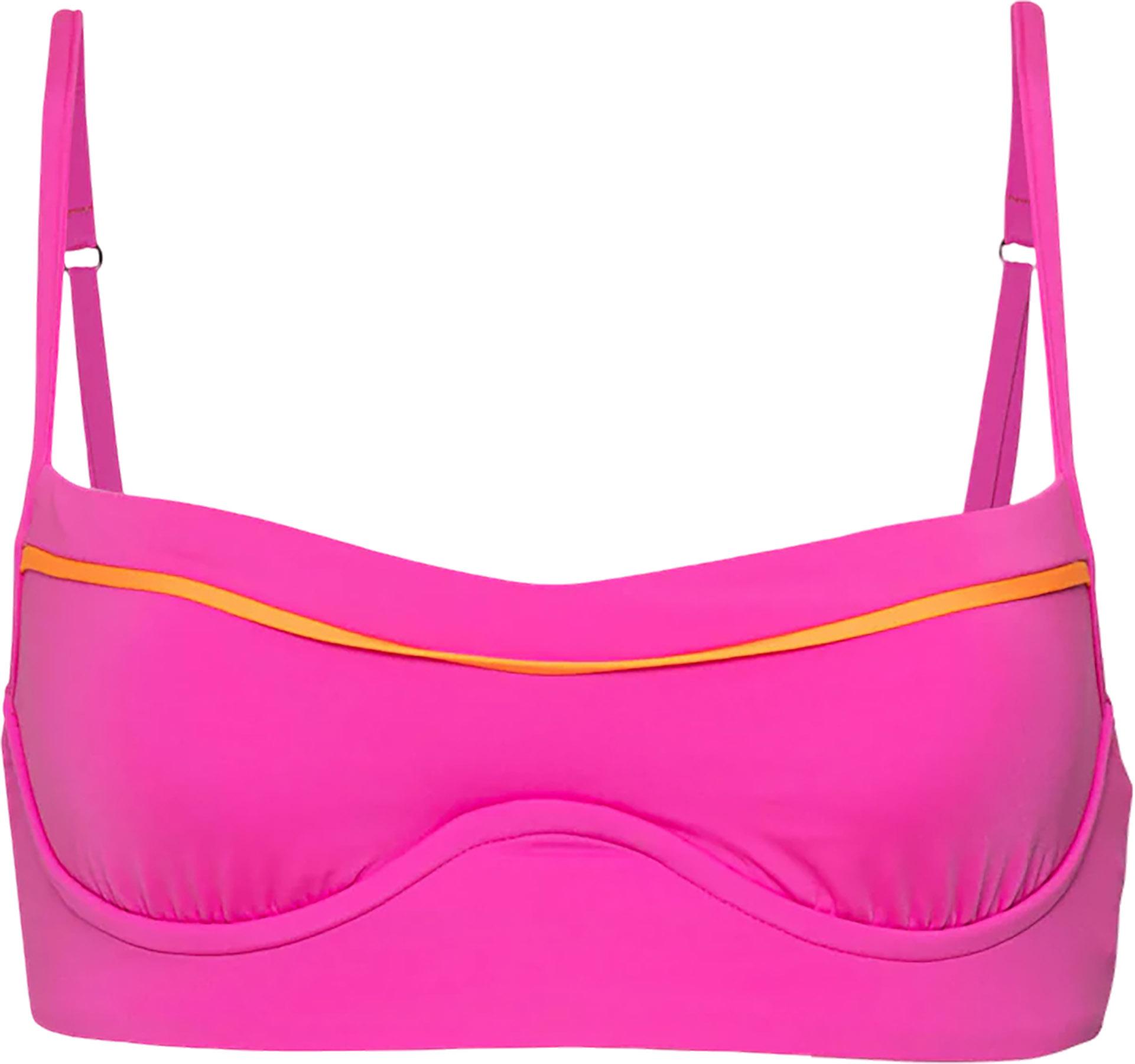Product gallery image number 3 for product Shore Poppy Pink Unmolded Underwire Bikini Top - Women's