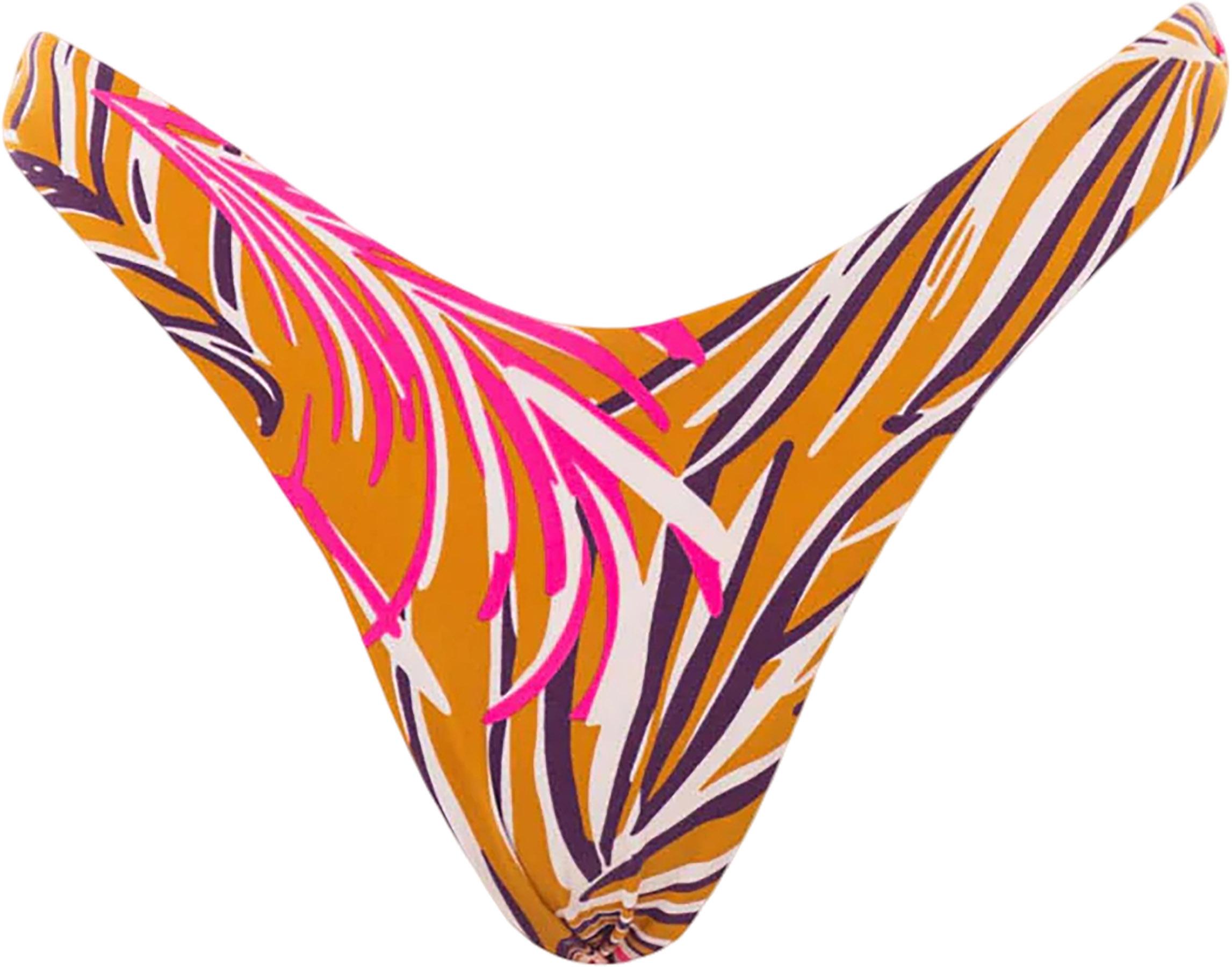 Numéro de l'image de la galerie de produits 3 pour le produit Bas de bikini taille haute Splendourous Caramel Foliage - Femme