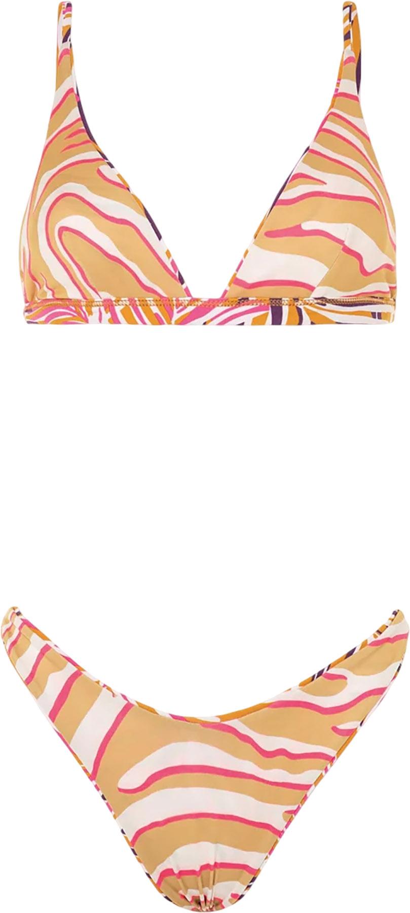 Numéro de l'image de la galerie de produits 5 pour le produit Bas de bikini taille haute Splendourous Caramel Foliage - Femme