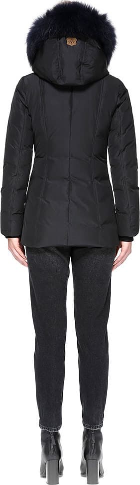 Product gallery image number 5 for product Adali Down Jacket with Natural Fur Signature Mackage Collar - Women's