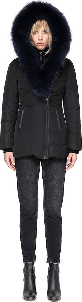 Product gallery image number 4 for product Adali Down Jacket with Natural Fur Signature Mackage Collar - Women's