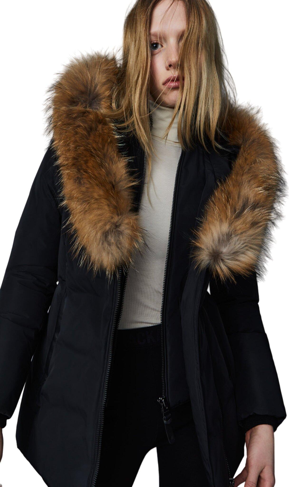 Product gallery image number 2 for product Adali Down Jacket with Natural Fur Signature Mackage Collar - Women's