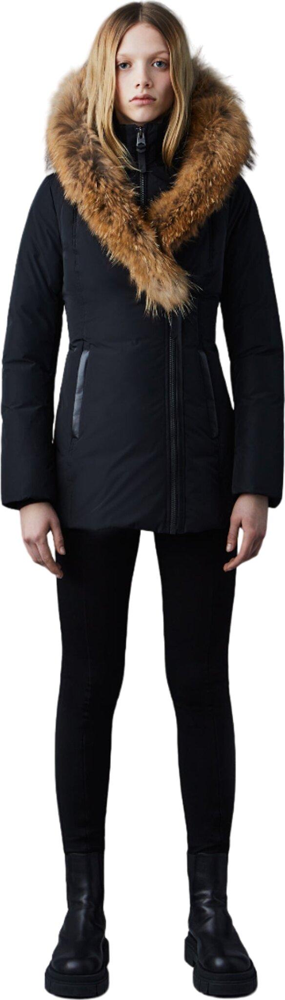 Product gallery image number 5 for product Adali Down Jacket with Natural Fur Signature Mackage Collar - Women's